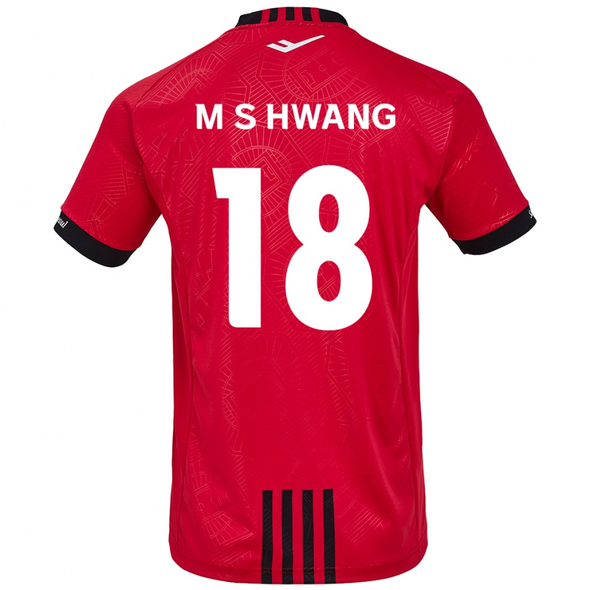 Kinder Seong-Min Hwang #18 Rot Schwarz Heimtrikot Trikot 2024/25 T-Shirt Österreich