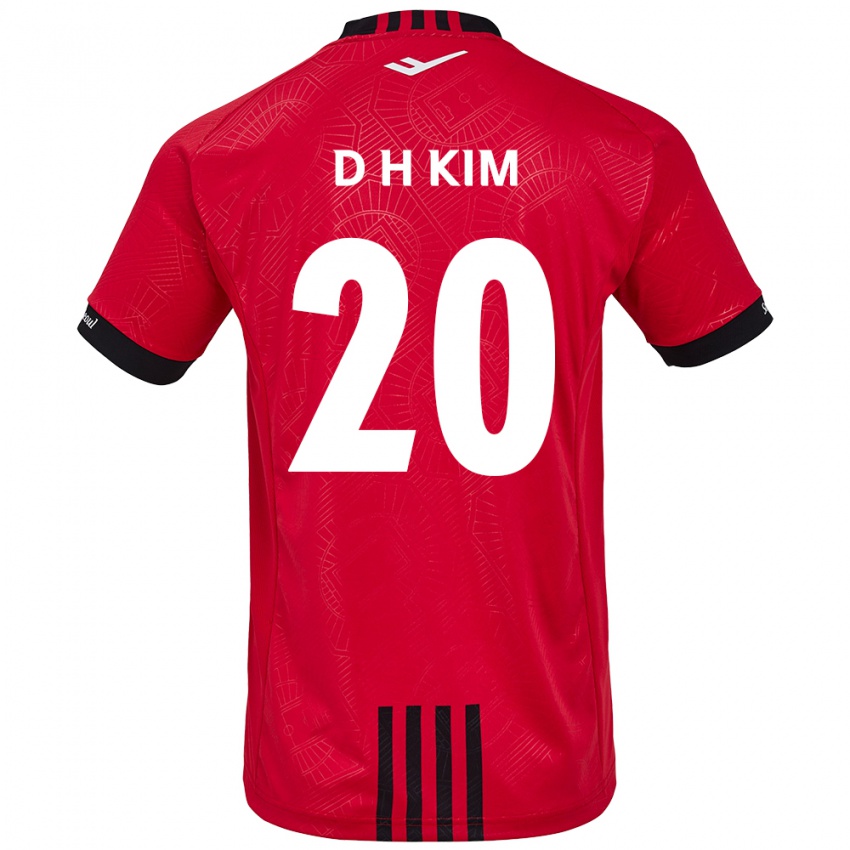 Kinder Hyeon-Deok Kim #20 Rot Schwarz Heimtrikot Trikot 2024/25 T-Shirt Österreich