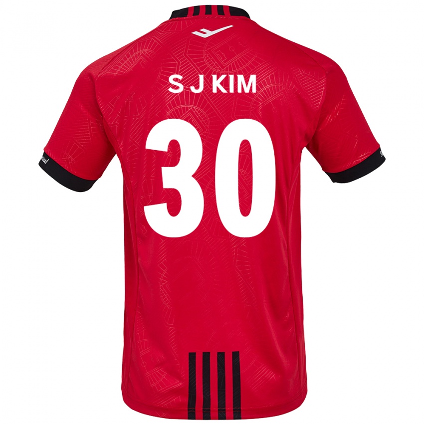 Kinder Ju-Sung Kim #30 Rot Schwarz Heimtrikot Trikot 2024/25 T-Shirt Österreich