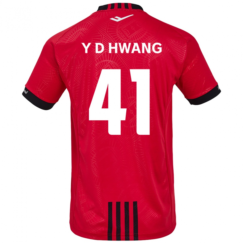 Kinder Do-Yoon Hwang #41 Rot Schwarz Heimtrikot Trikot 2024/25 T-Shirt Österreich