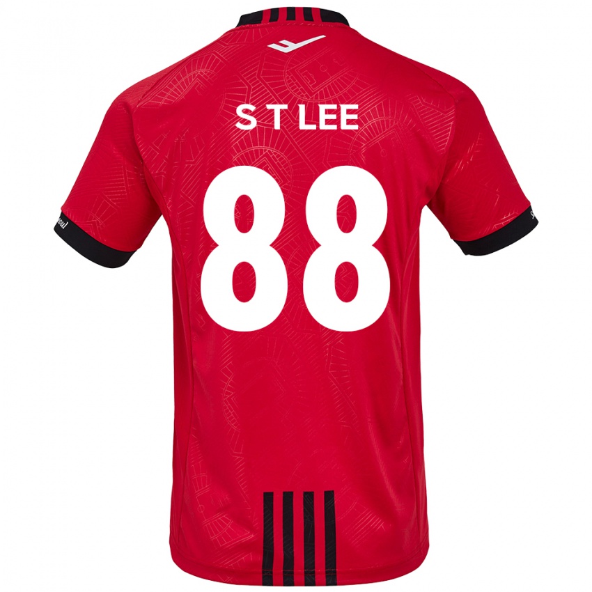 Kinder Tae-Seok Lee #88 Rot Schwarz Heimtrikot Trikot 2024/25 T-Shirt Österreich