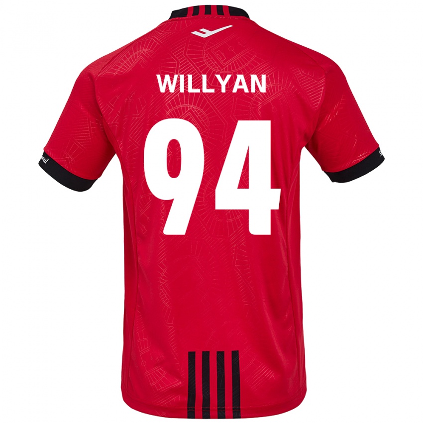 Kinder Willyan #94 Rot Schwarz Heimtrikot Trikot 2024/25 T-Shirt Österreich