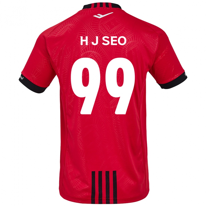 Kinder Ju-Hwan Seo #99 Rot Schwarz Heimtrikot Trikot 2024/25 T-Shirt Österreich