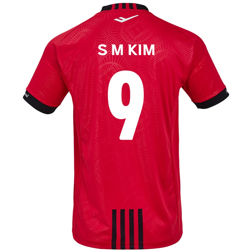 Kinder Min-Sung Kim #9 Rot Schwarz Heimtrikot Trikot 2024/25 T-Shirt Österreich