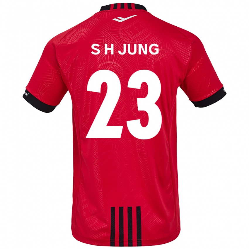 Kinder Hyeon-Soo Jung #23 Rot Schwarz Heimtrikot Trikot 2024/25 T-Shirt Österreich