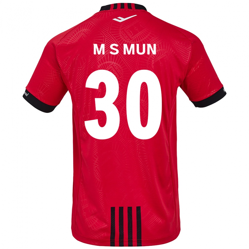 Kinder Seong-Min Mun #30 Rot Schwarz Heimtrikot Trikot 2024/25 T-Shirt Österreich