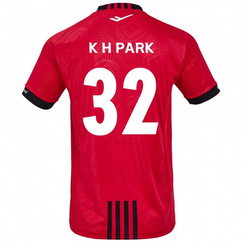 Kinder Han-Kyul Park #32 Rot Schwarz Heimtrikot Trikot 2024/25 T-Shirt Österreich