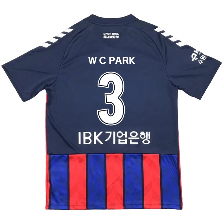 Kinder Cheol-Woo Park #3 Blau Rot Heimtrikot Trikot 2024/25 T-Shirt Österreich