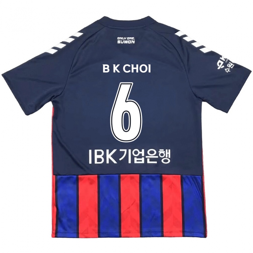 Kinder Kyu-Baek Choi #6 Blau Rot Heimtrikot Trikot 2024/25 T-Shirt Österreich