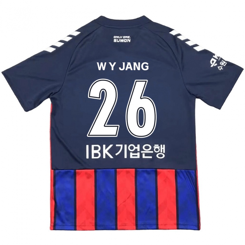 Kinder Young-Woo Jang #26 Blau Rot Heimtrikot Trikot 2024/25 T-Shirt Österreich