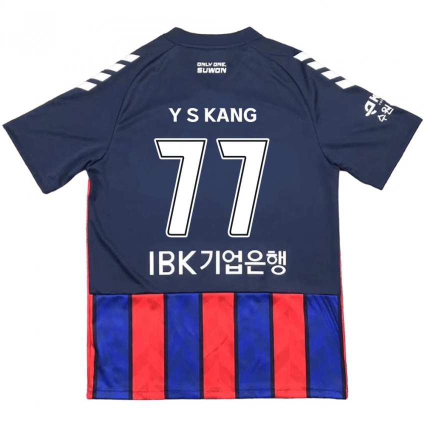 Kinder Sang-Yun Kang #77 Blau Rot Heimtrikot Trikot 2024/25 T-Shirt Österreich