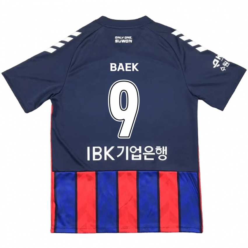 Kinder Kyeong Baek #9 Blau Rot Heimtrikot Trikot 2024/25 T-Shirt Österreich