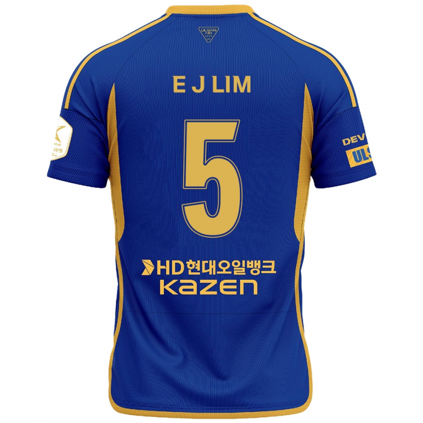 Kinder Jong-Eun Lim #5 Blau Gelb Heimtrikot Trikot 2024/25 T-Shirt Österreich