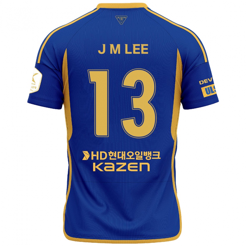 Kinder Myung-Jae Lee #13 Blau Gelb Heimtrikot Trikot 2024/25 T-Shirt Österreich