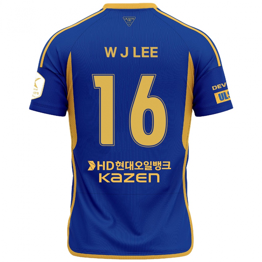 Kinder Jae-Wook Lee #16 Blau Gelb Heimtrikot Trikot 2024/25 T-Shirt Österreich