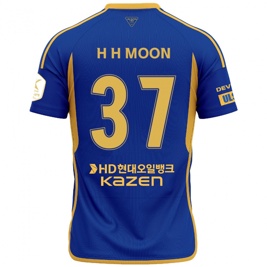 Kinder Hyeon-Ho Moon #37 Blau Gelb Heimtrikot Trikot 2024/25 T-Shirt Österreich