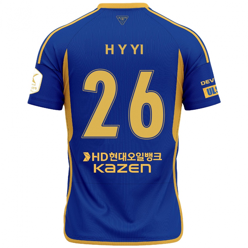 Kinder Yong-Hyeon Yi #26 Blau Gelb Heimtrikot Trikot 2024/25 T-Shirt Österreich