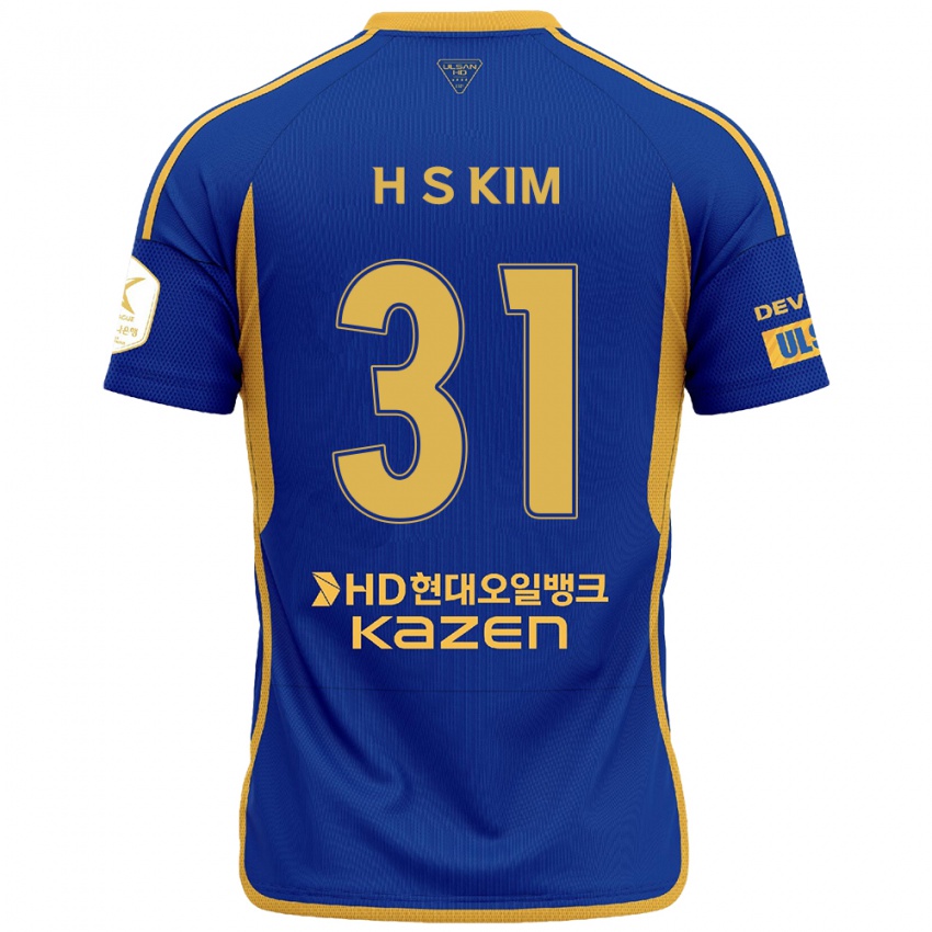 Kinder Se-Hyoung Kim #31 Blau Gelb Heimtrikot Trikot 2024/25 T-Shirt Österreich