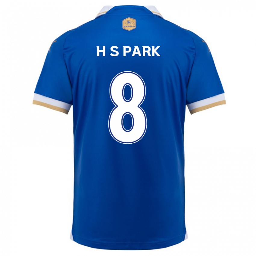 Kinder Sang-Hyeok Park #8 Blau Weiss Heimtrikot Trikot 2024/25 T-Shirt Österreich