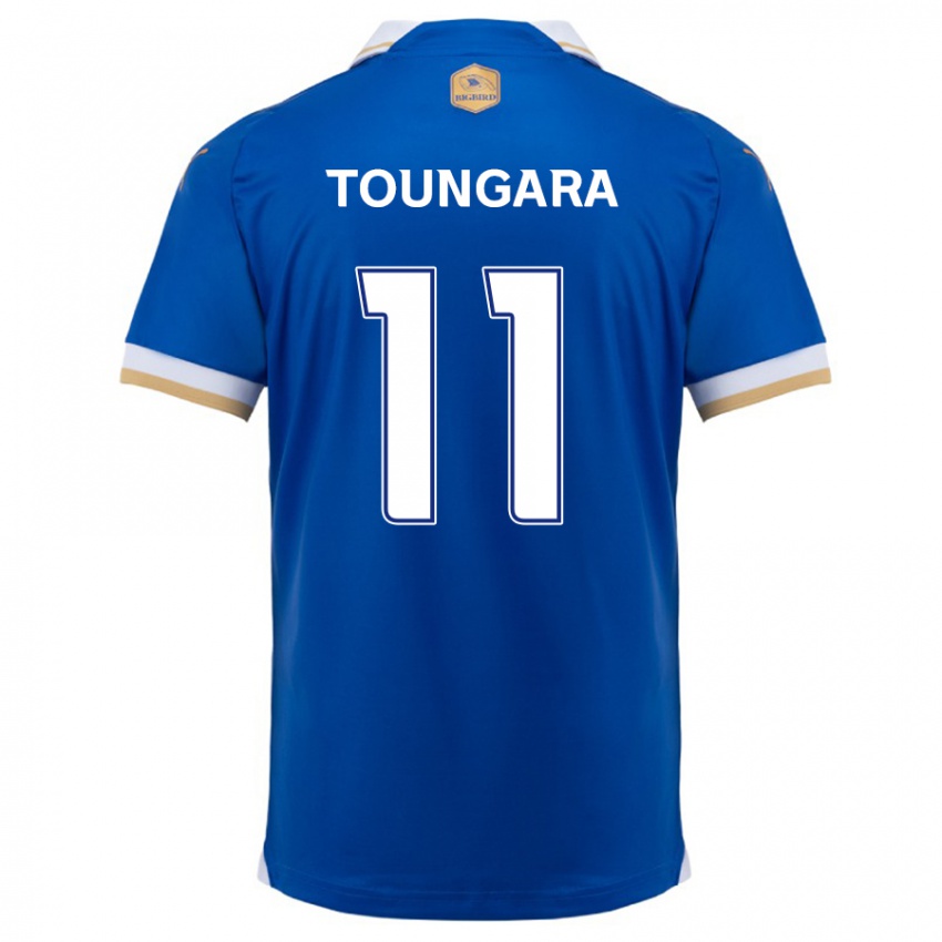 Kinder Aboubacar Toungara #11 Blau Weiss Heimtrikot Trikot 2024/25 T-Shirt Österreich