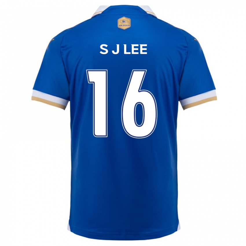 Kinder Jong-Sung Lee #16 Blau Weiss Heimtrikot Trikot 2024/25 T-Shirt Österreich