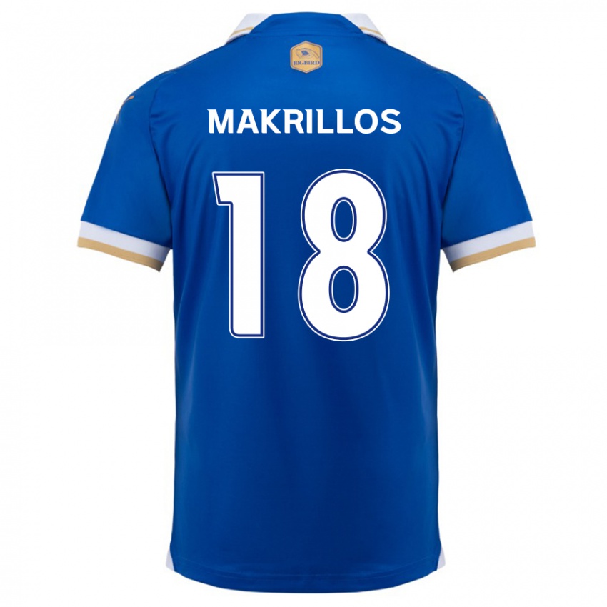 Kinder Peter Makrillos #18 Blau Weiss Heimtrikot Trikot 2024/25 T-Shirt Österreich