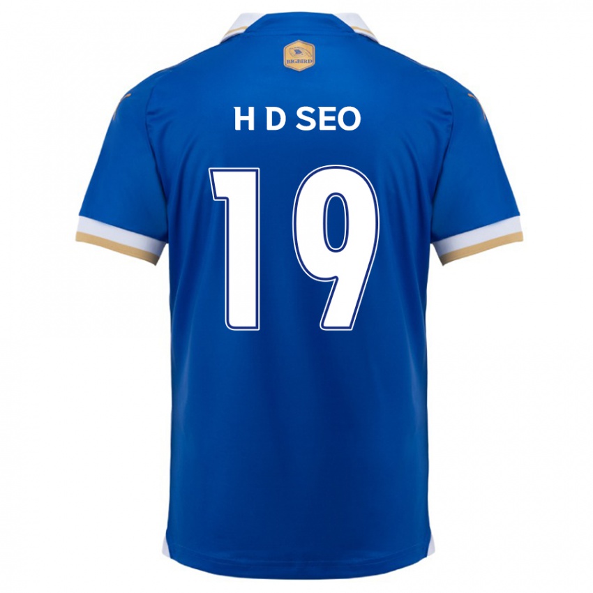 Kinder Dong-Han Seo #19 Blau Weiss Heimtrikot Trikot 2024/25 T-Shirt Österreich