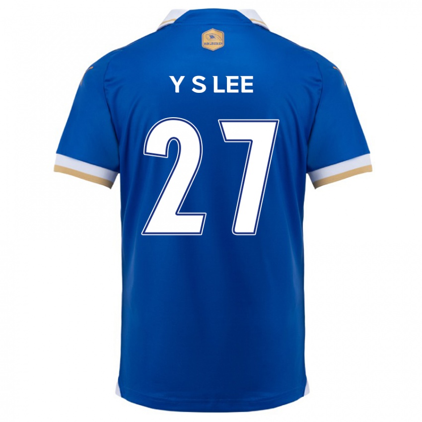 Kinder Shi-Yeong Lee #27 Blau Weiss Heimtrikot Trikot 2024/25 T-Shirt Österreich