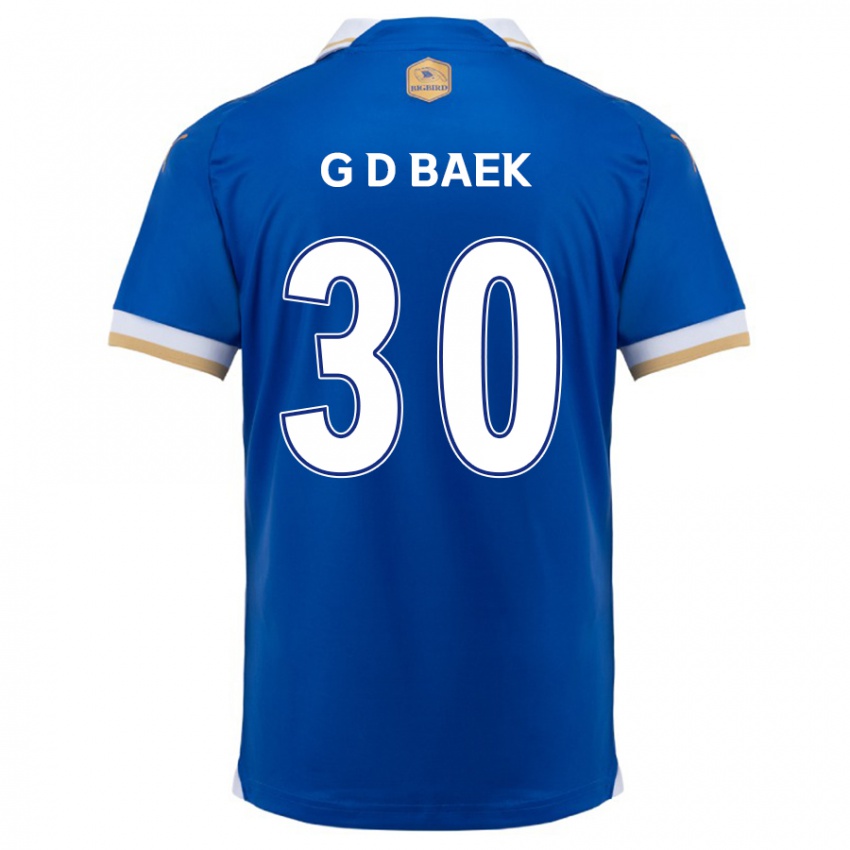 Kinder Dong-Gyu Baek #30 Blau Weiss Heimtrikot Trikot 2024/25 T-Shirt Österreich