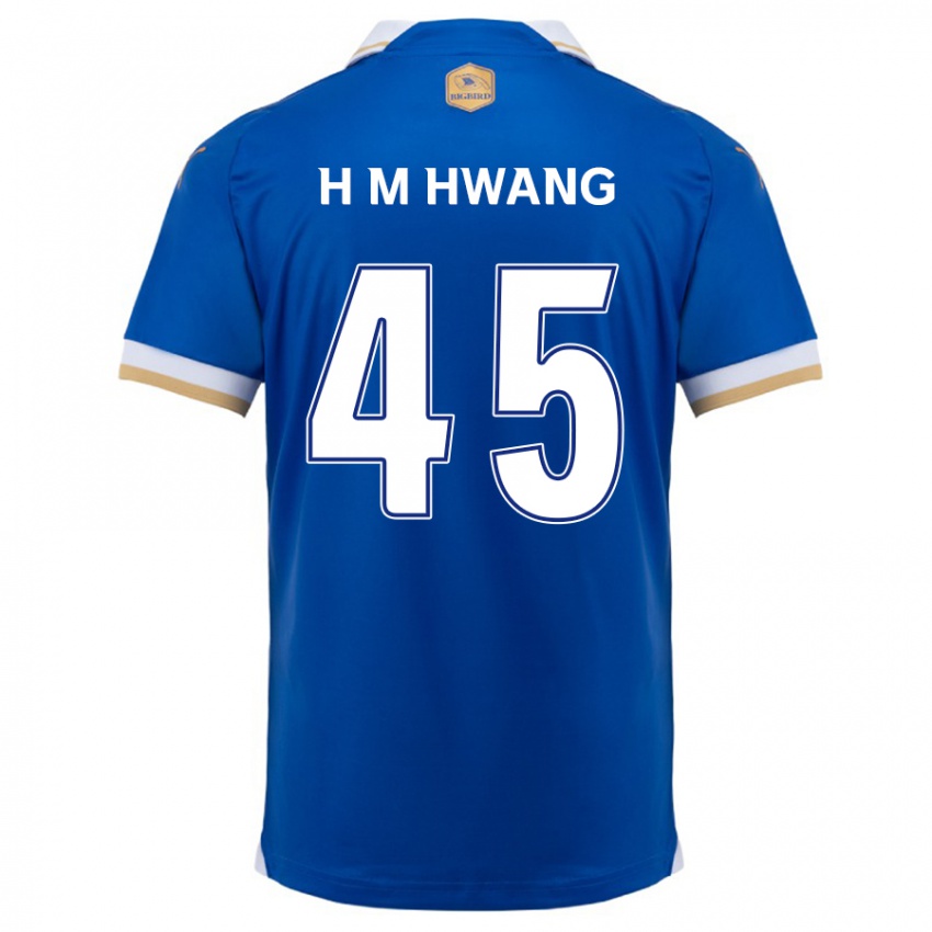 Kinder Myung-Hyun Hwang #45 Blau Weiss Heimtrikot Trikot 2024/25 T-Shirt Österreich