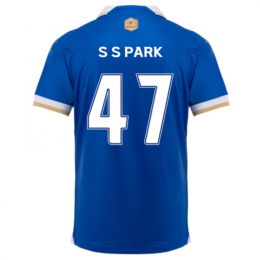 Kinder Seung-Soo Park #47 Blau Weiss Heimtrikot Trikot 2024/25 T-Shirt Österreich