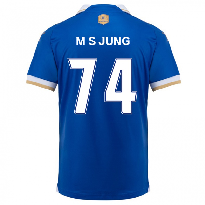 Kinder Sung-Min Jung #74 Blau Weiss Heimtrikot Trikot 2024/25 T-Shirt Österreich