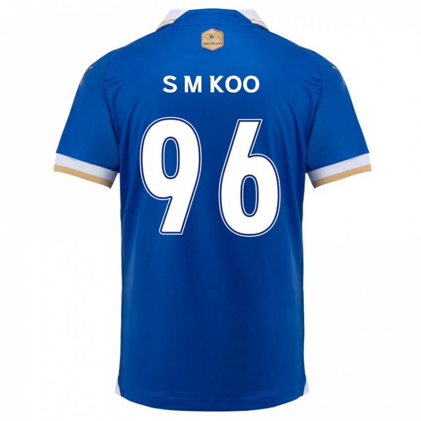 Kinder Min-Seo Koo #96 Blau Weiss Heimtrikot Trikot 2024/25 T-Shirt Österreich