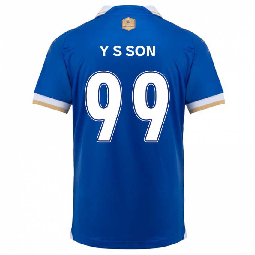 Kinder Suk-Yong Son #99 Blau Weiss Heimtrikot Trikot 2024/25 T-Shirt Österreich