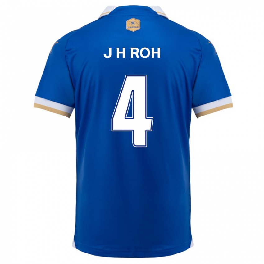 Kinder Hyun-Jun Roh #4 Blau Weiss Heimtrikot Trikot 2024/25 T-Shirt Österreich