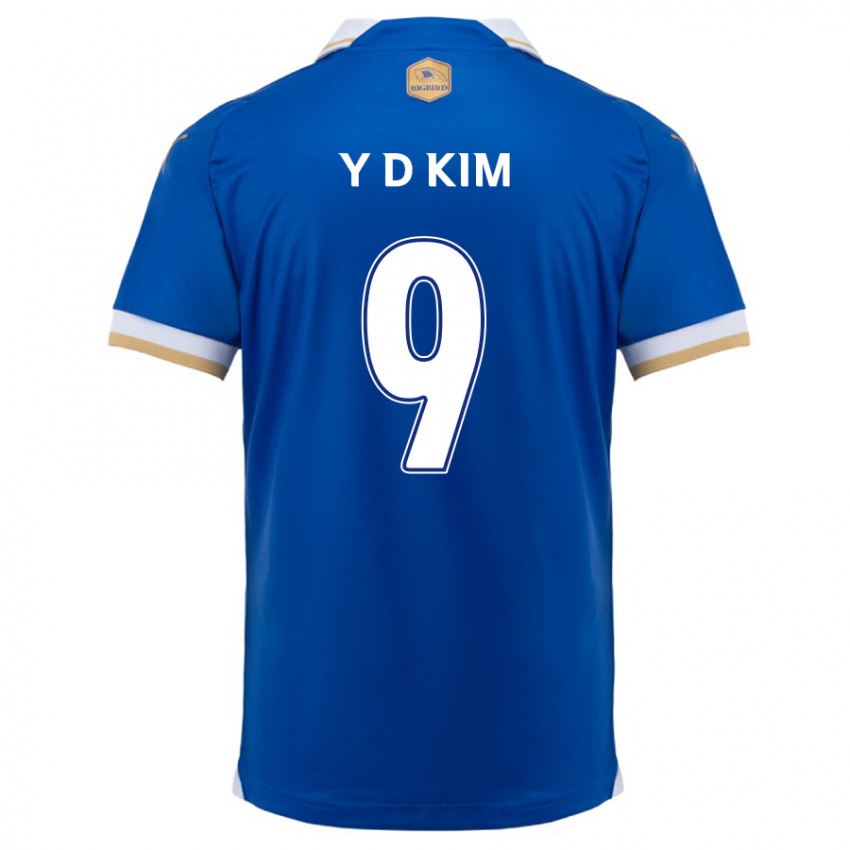 Kinder Dong-Yeon Kim #9 Blau Weiss Heimtrikot Trikot 2024/25 T-Shirt Österreich