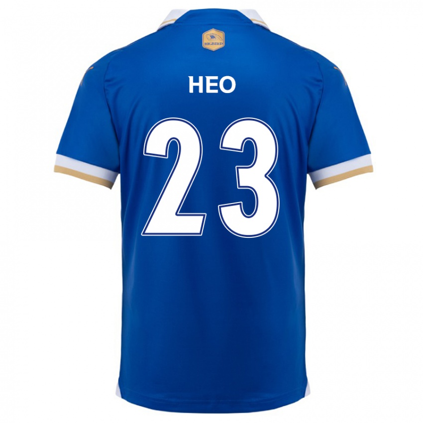 Kinder Hwan Heo #23 Blau Weiss Heimtrikot Trikot 2024/25 T-Shirt Österreich