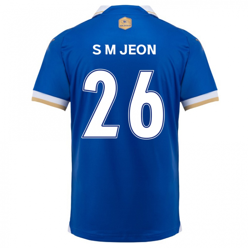 Kinder Min-Seung Jeon #26 Blau Weiss Heimtrikot Trikot 2024/25 T-Shirt Österreich