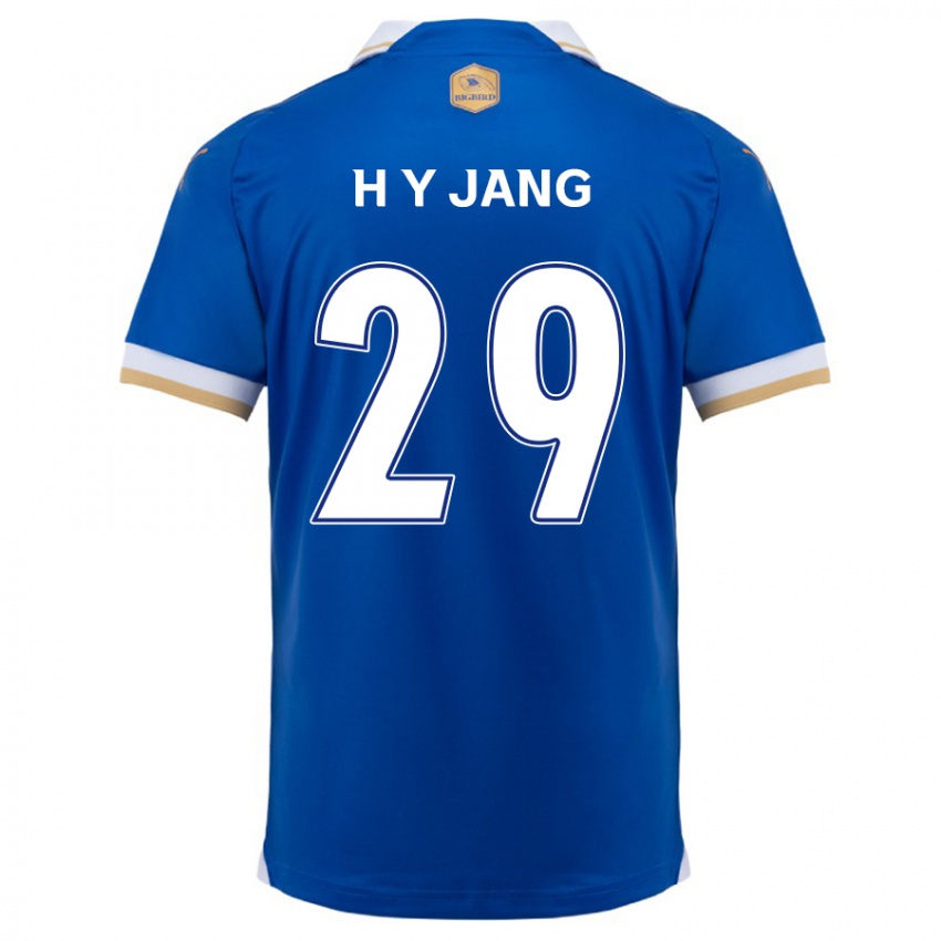 Kinder Yo-Han Jang #29 Blau Weiss Heimtrikot Trikot 2024/25 T-Shirt Österreich