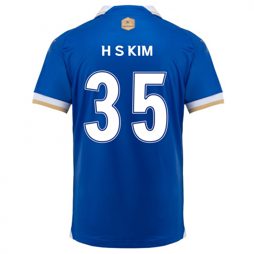 Kinder Seung-Hyun Kim #35 Blau Weiss Heimtrikot Trikot 2024/25 T-Shirt Österreich