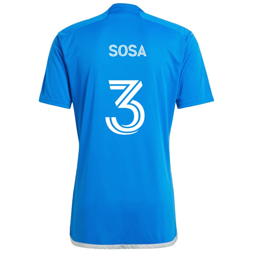 Kinder Joaquín Sosa #3 Blau Weiss Heimtrikot Trikot 2024/25 T-Shirt Österreich