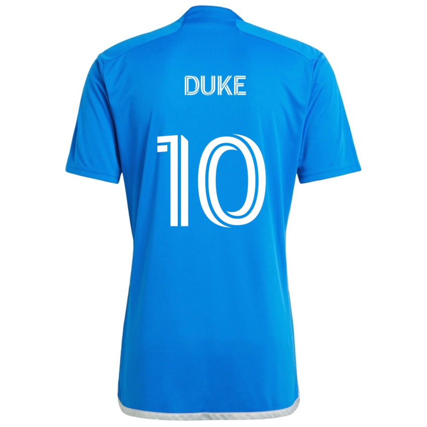 Kinder Bryce Duke #10 Blau Weiss Heimtrikot Trikot 2024/25 T-Shirt Österreich