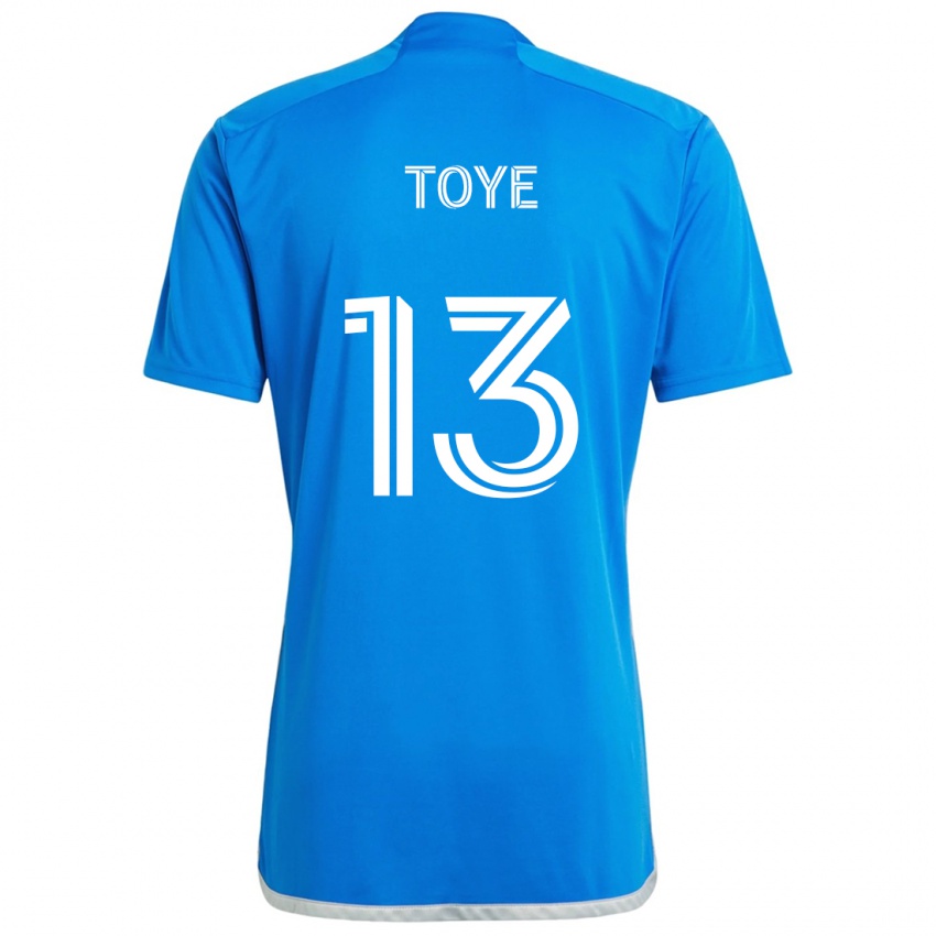 Kinder Mason Toye #13 Blau Weiss Heimtrikot Trikot 2024/25 T-Shirt Österreich