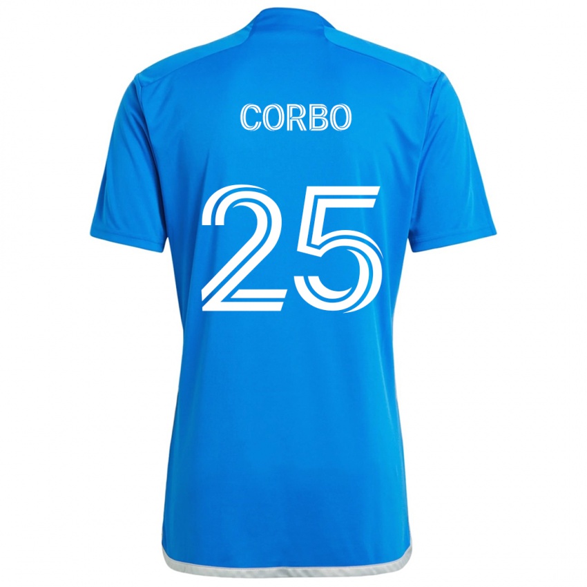 Kinder Gabriele Corbo #25 Blau Weiss Heimtrikot Trikot 2024/25 T-Shirt Österreich