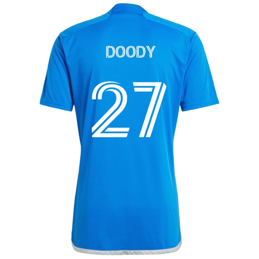 Kinder Grayson Doody #27 Blau Weiss Heimtrikot Trikot 2024/25 T-Shirt Österreich