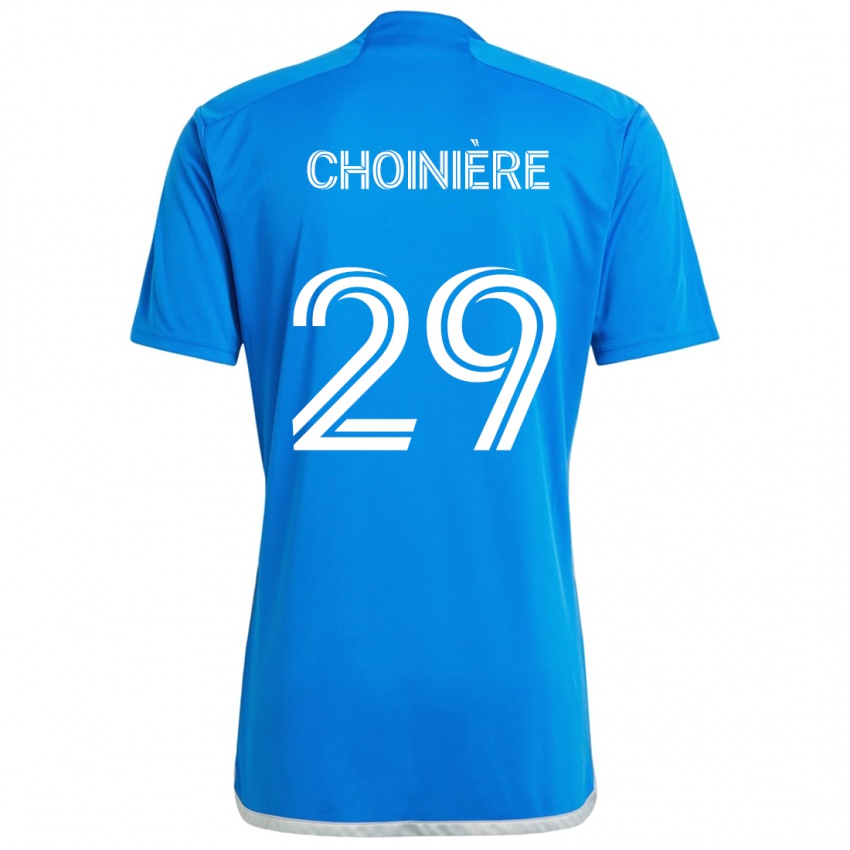 Kinder Mathieu Choinière #29 Blau Weiss Heimtrikot Trikot 2024/25 T-Shirt Österreich