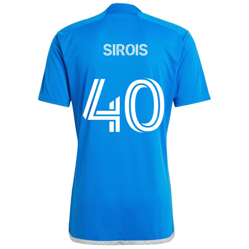 Kinder Jonathan Sirois #40 Blau Weiss Heimtrikot Trikot 2024/25 T-Shirt Österreich