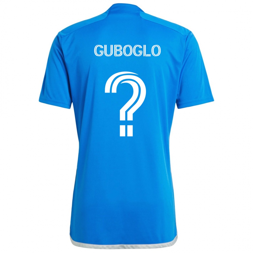 Kinder Yuri Guboglo #0 Blau Weiss Heimtrikot Trikot 2024/25 T-Shirt Österreich