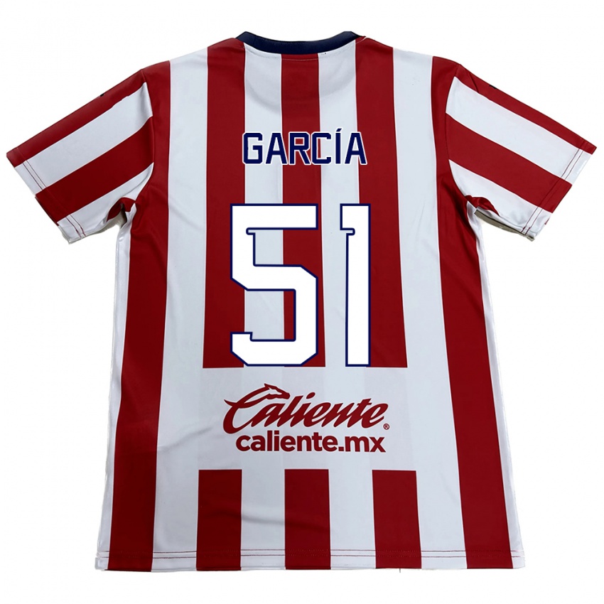 Kinder Eduardo García #51 Rot-Weiss Heimtrikot Trikot 2024/25 T-Shirt Österreich