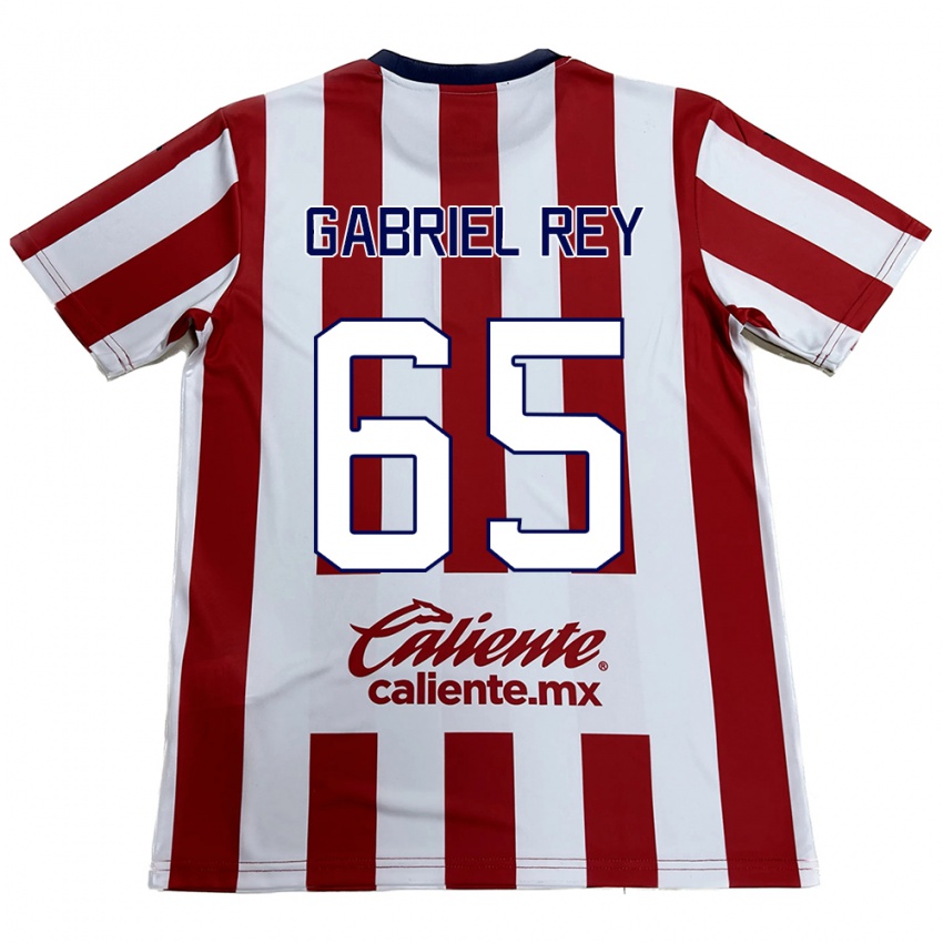 Kinder Luis Gabriel Rey #65 Rot-Weiss Heimtrikot Trikot 2024/25 T-Shirt Österreich